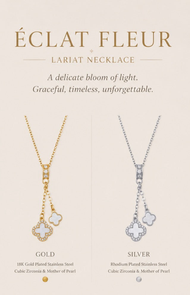 ÉCLAT FLEUR
LARIAT NECKLACE