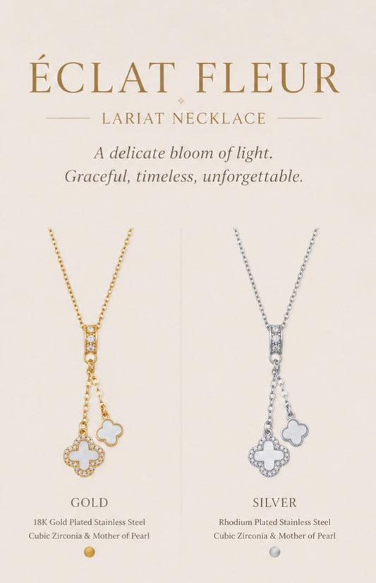 ÉCLAT FLEUR
LARIAT NECKLACE